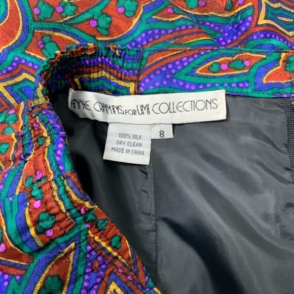 Vintage Anne Crimmins for Umi 100% silk pencil skirt - Picture 4 of 4